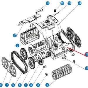 Електродвигун насоса для Cyclone C1 Pro (D.2.07.047)