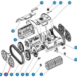 Ковпаки на колеса до пилососа Cyclone C1 Pro (S.WY3312Pro.25.005)