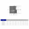 Муфта ПВХ Effast RGRMAR040E перехідна, з металічним кільцем d40x1-1/4"
