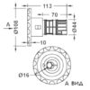 em0018_cxema.jpg Форсунка гідромасажна Emaux EM0018 з обертанням фігурна