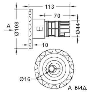em0018_cxema.jpg Форсунка гідромасажна Emaux EM0018 з обертанням фігурна