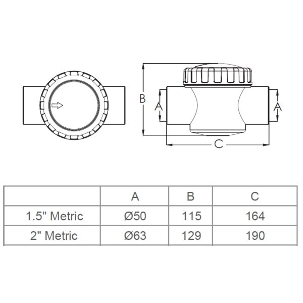 emaux_valve_1_1.jpg Зворотний клапан Emaux V40-1 (E) 50 мм