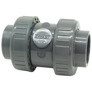 Зворотний клапан ПВХ Effast CDRCBD0630 кульовий, з ущільненням EPDM, d63