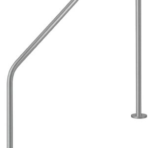 Поручень Flexinox 87162260 для римських сходів 2-BEND (1829 мм, фланець, AISI-316L)