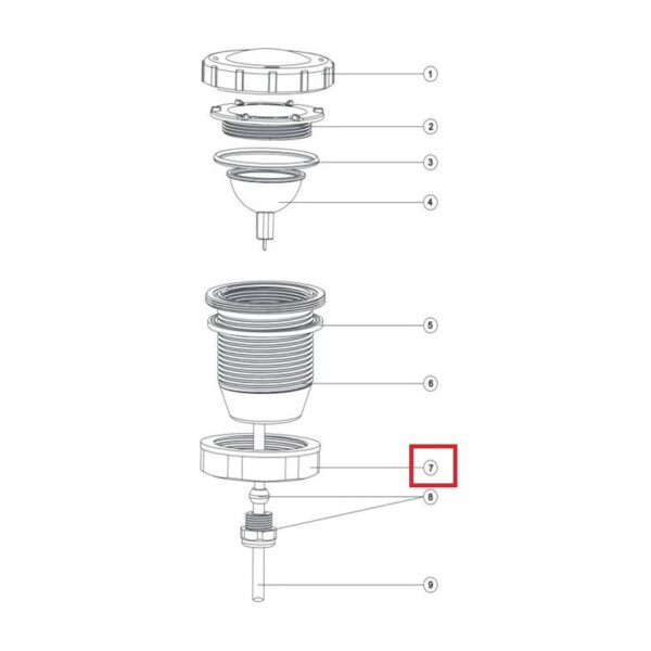 Гайка затискна Aquaviva для UL/Led-P50