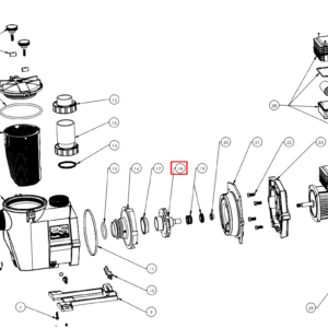 Крильчатка насоса Hayward RS3011, 1 HP (SPX3011CE)