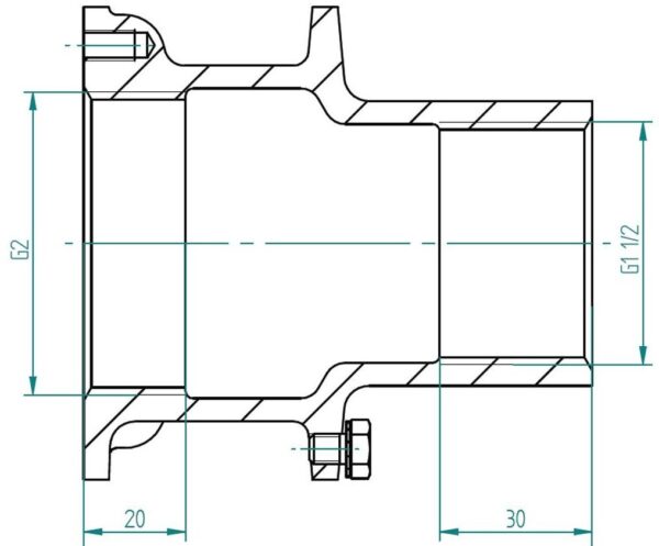 prohod-cherez-beton-fitstar-3000050-dlina-200-mm-02_1_1.jpg Закладна гідромасажу Fitstar 3022051 ВР 2"/1 1/2", під форсунку, 100 мм, для солоної води