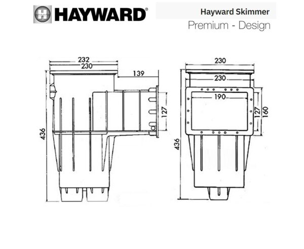 Скімер Hayward 3111 PREMIUM Standart під лайнер