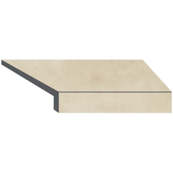 stupen_g-obraznaja_aquaviva_patio_beige_2_pravyj_45.jpg Кутовий Г-подібний елемент бортової плитки Aquaviva Patio Beige, 600x345x50(20) мм (правий/45°)