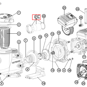 Муфта підключення насоса Hayward Tristar 63 мм (SP3200UNKIT63)