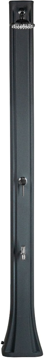 Душ сонячний Aquaviva Big Happy Five з мийкою для ніг, антрацит F620/7016, 36 л