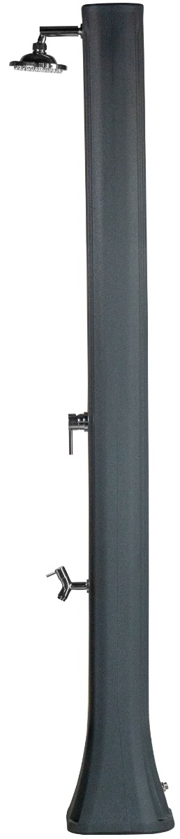 Душ сонячний Aquaviva Big Happy Five з мийкою для ніг, антрацит F620/7016, 36 л